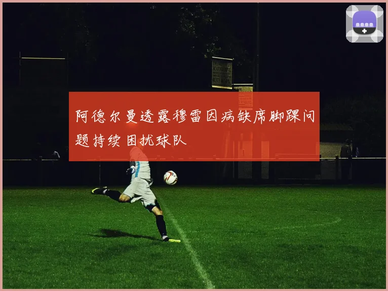 阿德尔曼透露穆雷因病缺席脚踝问题持续困扰球队